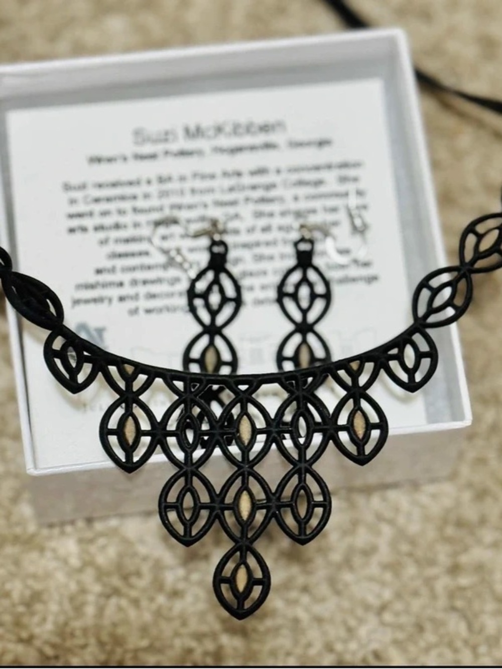 Necklace and earrings set